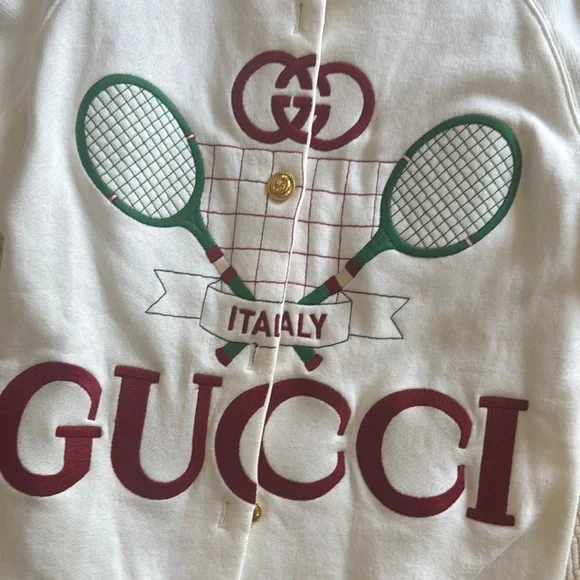 Like new GUCCI
REVERSIBLE TENNIS JACKET CARDIGAN - Picture 6 of 8